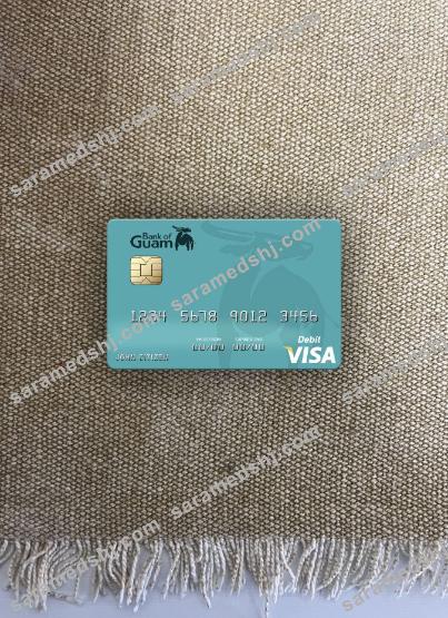 Palau Bank of Guam visa debit card photolook front